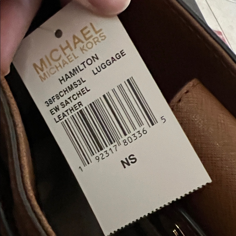 Michael Kors Brown Hamilton Satchel with Gold Accents - Picture 3 of 10